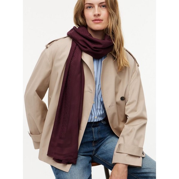 Tommy Hilfiger Modeschal TH MONOGRAM, mit Woll-Anteil