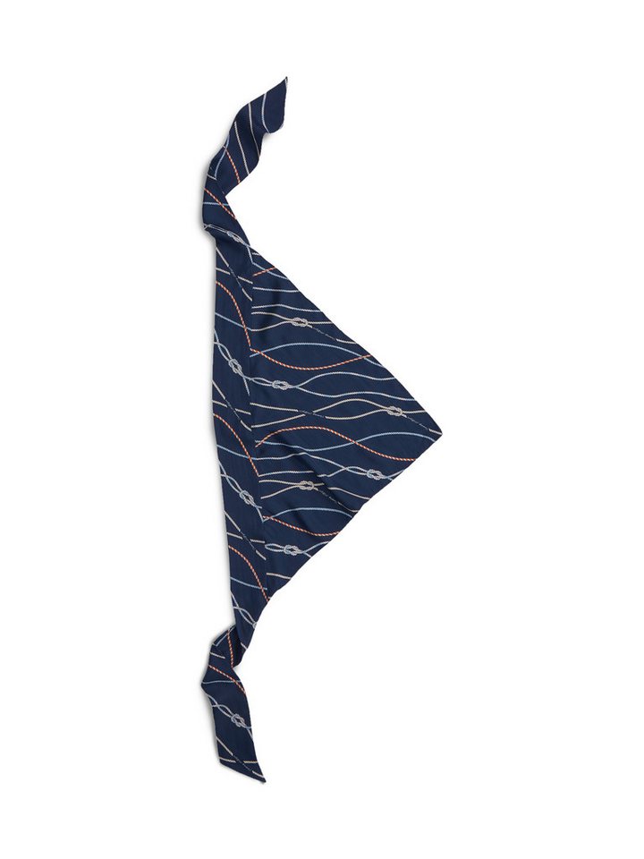Tommy Hilfiger Modeschal TH NAUTICAL SILK TRIANGLE, aus reiner Seide mit Seil-Print – Bild 2 von 4