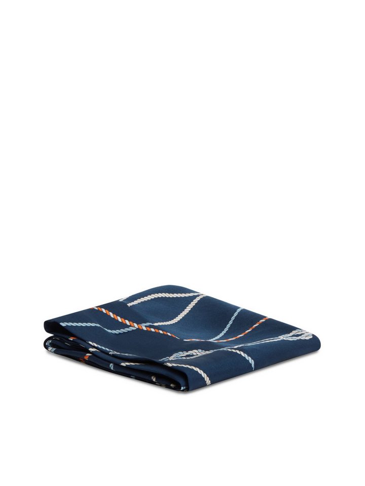 Tommy Hilfiger Modeschal TH NAUTICAL SILK TRIANGLE, aus reiner Seide mit Seil-Print – Bild 4 von 4