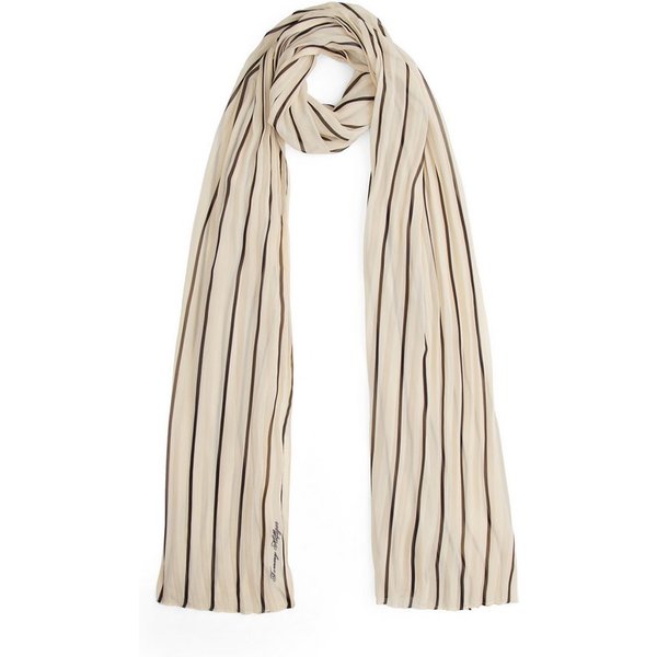 Tommy Hilfiger Modeschal TOMMY SCRIPT CHIFFON, mit Streifen