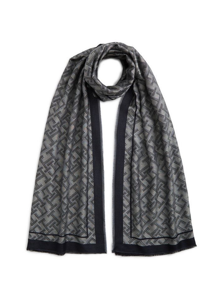 Tommy Hilfiger Modetuch MONOGRAM JACQ SCARF, Regular fit mit Monogramprint – Bild 2 von 4