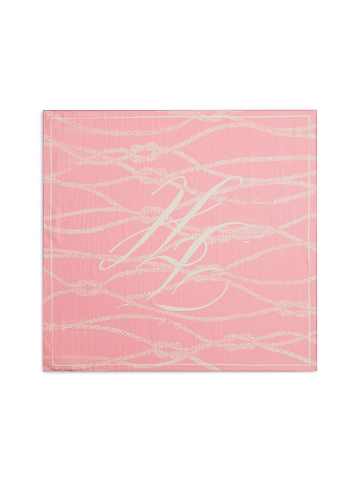 Tommy Hilfiger Modetuch TOMMY SCRIPT SILK SQUARE, aus reiner Seide – Bild 3 von 4