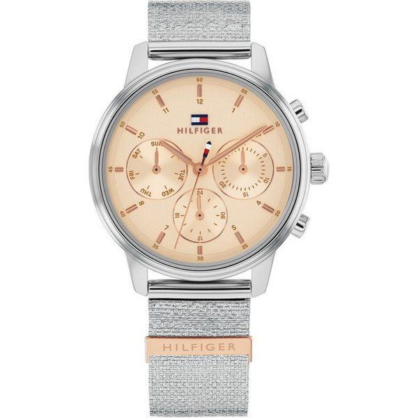 Tommy Hilfiger Multifunktionsuhr BLAKE 1782806, Quarzuhr, Armbanduhr, Damenuhr, Edelstahlarmband, analog