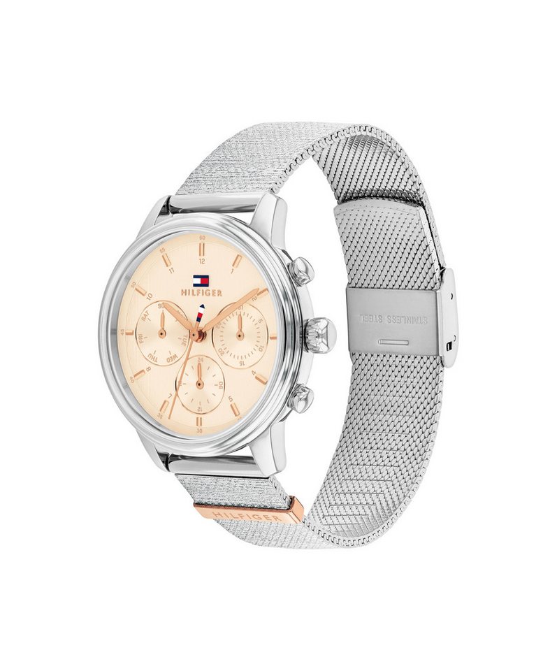 Tommy Hilfiger Multifunktionsuhr BLAKE 1782806, Quarzuhr, Armbanduhr, Damenuhr, Edelstahlarmband, analog – Bild 2 von 4