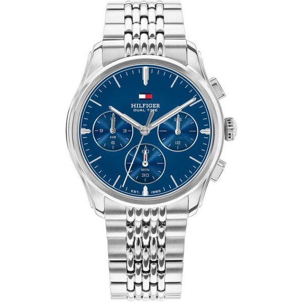 Tommy Hilfiger Multifunktionsuhr BRYANT 1710811, Quarzuhr, Armbanduhr, Damenuhr, Herrenuhr, Edelstahlarmband, analog