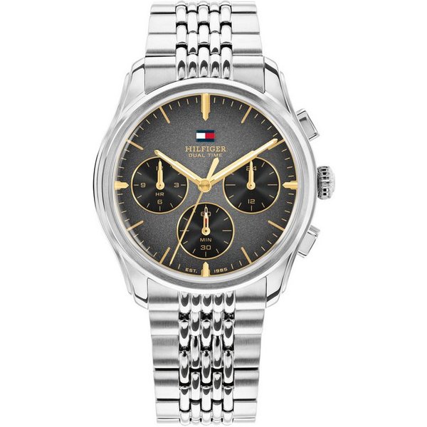 Tommy Hilfiger Multifunktionsuhr BRYANT 1710812, Quarzuhr, Armbanduhr, Damenuhr, Herrenuhr, Edelstahlarmband, analog