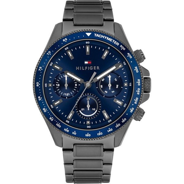 Tommy Hilfiger Multifunktionsuhr CLARK 1792212, Quarzuhr, Armbanduhr, Herrenuhr, Edelstahlarmband, analog