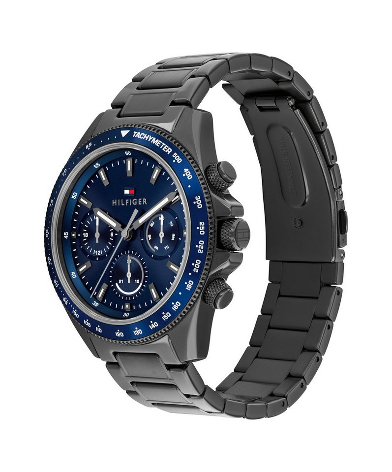 Tommy Hilfiger Multifunktionsuhr CLARK 1792212, Quarzuhr, Armbanduhr, Herrenuhr, Edelstahlarmband, analog – Bild 2 von 4