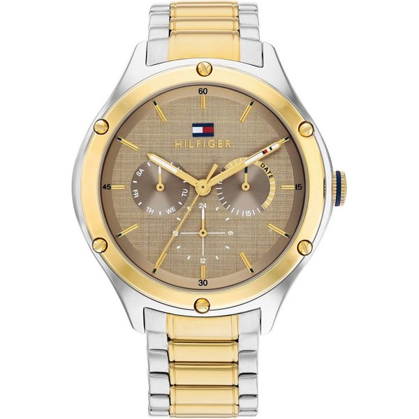 Tommy Hilfiger Multifunktionsuhr CLASSIC 1782658, Quarzuhr, Armbanduhr, Damenuhr, Herrenuhr, Datum, Edelstahlarmband