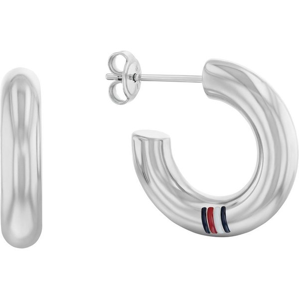 Tommy Hilfiger Paar Creolen CIRCLES, mit Emaille