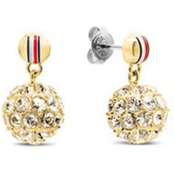 Tommy Hilfiger Paar Ohrstecker HOLIDAY BEADS, mit Glasstein - Emaille