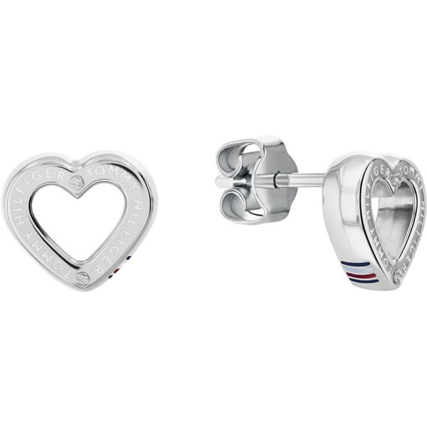 Tommy Hilfiger Paar Ohrstecker TOGGLE HEART, mit Emaille