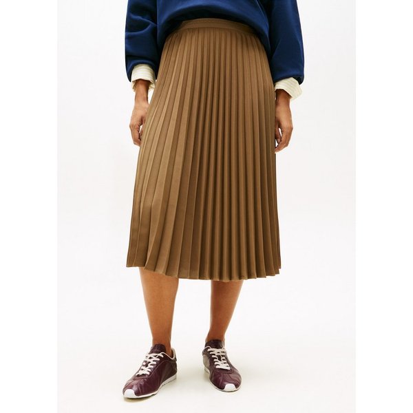 Tommy Hilfiger Plisseerock FLUID PLEATED PULL ON MIDI SKIRT