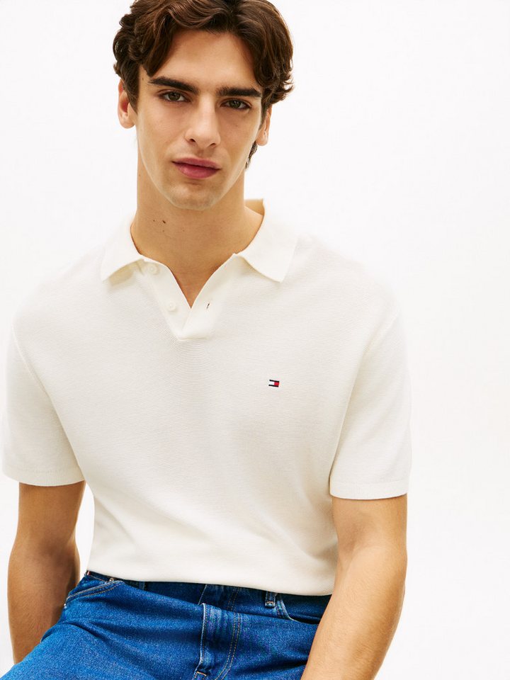 Tommy Hilfiger Polokragenpullover COOL TOUCH STRUCTURE Regular fit mit Polokragen – Bild 2 von 5