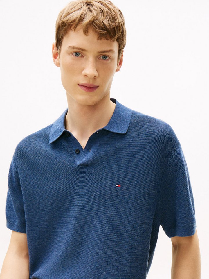 Tommy Hilfiger Polokragenpullover COOL TOUCH STRUCTURE Regular fit mit Polokragen – Bild 2 von 5