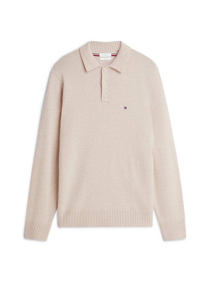 Tommy Hilfiger Polokragenpullover LAMBSWOOL LS POLO aus reiner Lammwolle – Bild 5 von 5