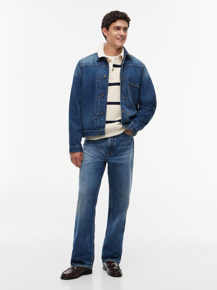 Tommy Hilfiger Polokragenpullover WAFFLE STRUCTURE RUGBY Relaxed Fit – Bild 4 von 5