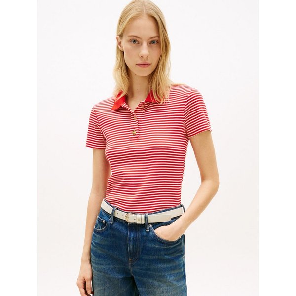 Tommy Hilfiger Poloshirt GOLD BUTTON SLIM SS POLO