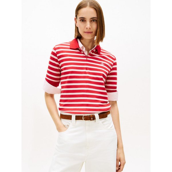 Tommy Hilfiger Poloshirt TH SCRIPT LYOCELL ZIP SS POLO