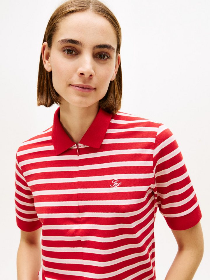 Tommy Hilfiger Poloshirt TH SCRIPT LYOCELL ZIP SS POLO – Bild 2 von 5