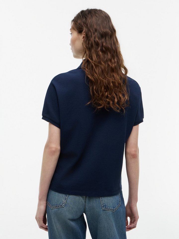 Tommy Hilfiger Poloshirt TH SCRIPT MODERN SS POLO Baumwollmischung, Polokragen, kurze Knopfleiste – Bild 2 von 5