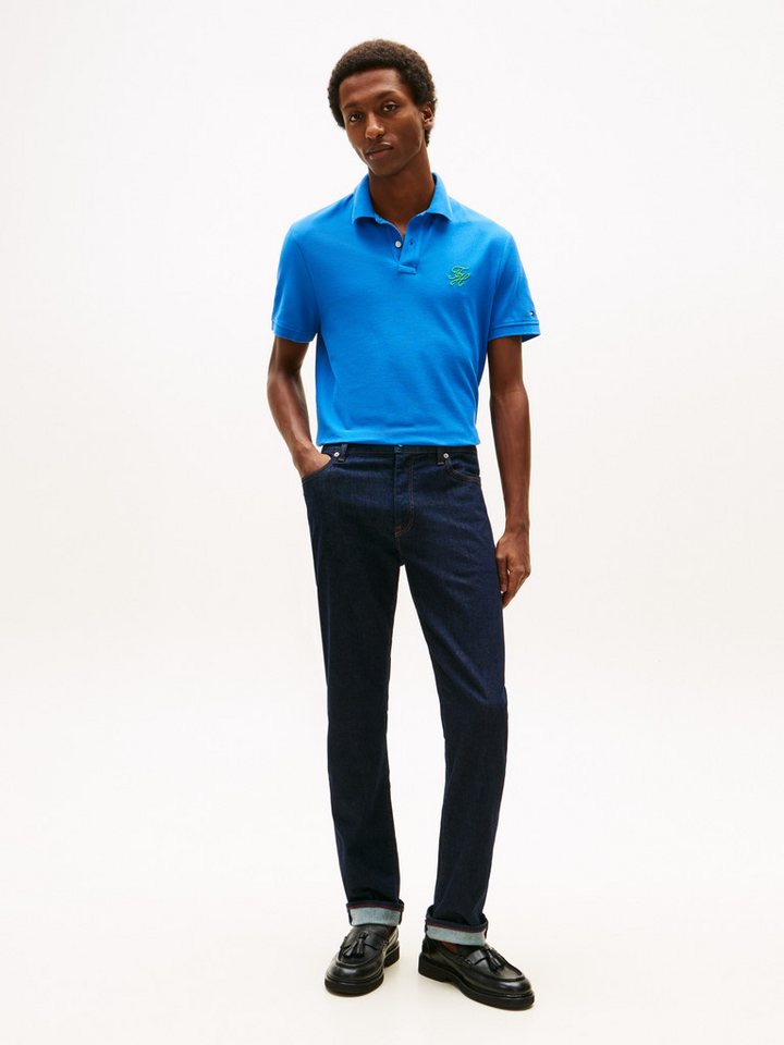 Tommy Hilfiger Poloshirt TH SCRIPT REGULAR aus Piqué mit Logo – Bild 3 von 5
