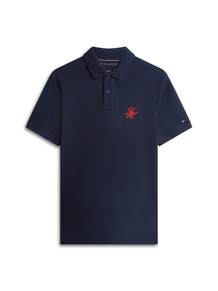 Tommy Hilfiger Poloshirt TH SCRIPT REGULAR aus Piqué mit Logo – Bild 4 von 5