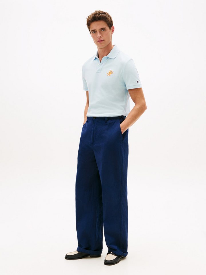 Tommy Hilfiger Poloshirt TH SCRIPT REGULAR aus Piqué mit Logo – Bild 3 von 5