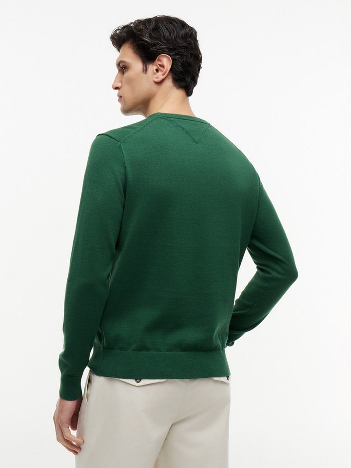 Tommy Hilfiger Rundhalspullover ESSENTIAL COTTON Crewneck Regular Fit Premium Mode – Bild 2 von 5