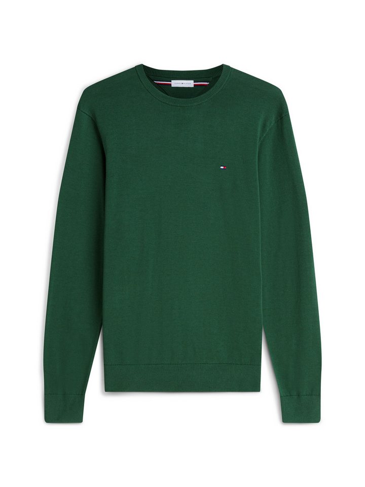 Tommy Hilfiger Rundhalspullover ESSENTIAL COTTON Crewneck Regular Fit Premium Mode – Bild 5 von 5