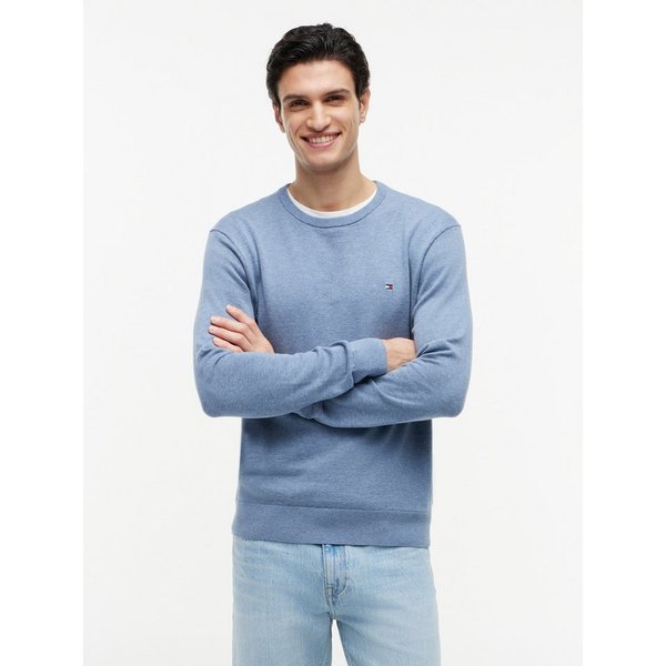 Tommy Hilfiger Rundhalspullover ESSENTIAL COTTON Crewneck Regular Fit Premium Mode