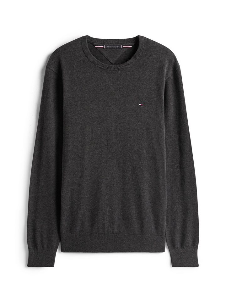 Tommy Hilfiger Rundhalspullover ESSENTIAL COTTON Crewneck Regular Fit Premium Mode – Bild 4 von 5