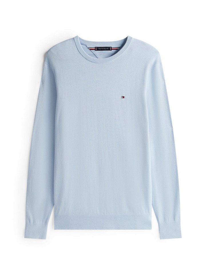 Tommy Hilfiger Rundhalspullover ESSENTIAL COTTON Crewneck Regular Fit Premium Mode – Bild 3 von 5