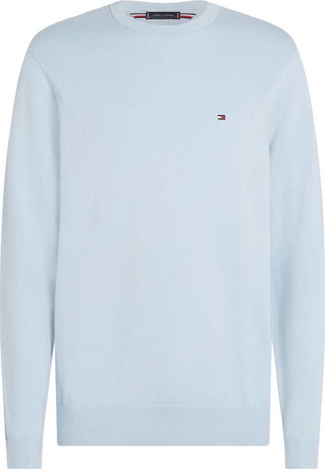 Tommy Hilfiger Rundhalspullover ESSENTIAL COTTON Crewneck Regular Fit Premium Mode – Bild 4 von 5