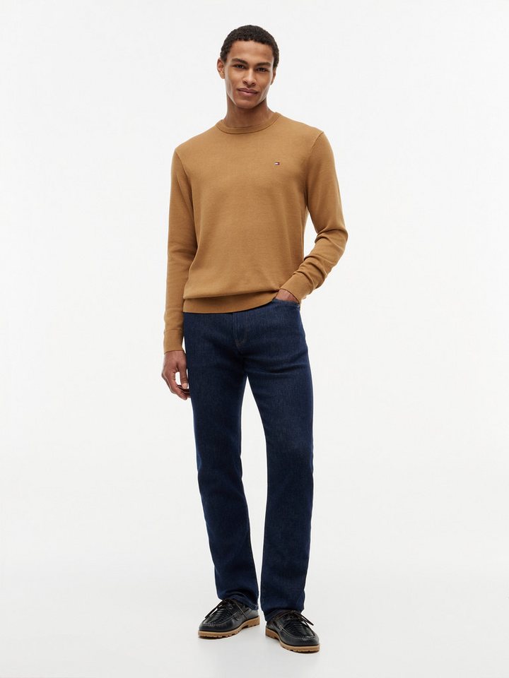Tommy Hilfiger Rundhalspullover ESSENTIAL COTTON Crewneck Regular Fit Premium Mode – Bild 4 von 5