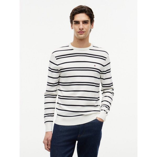 Tommy Hilfiger Rundhalspullover ESSENTIAL COTTON Crewneck Regular Fit Premium Mode