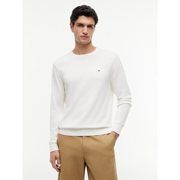 Tommy Hilfiger Rundhalspullover ESSENTIAL COTTON Crewneck Regular Fit Premium Mode