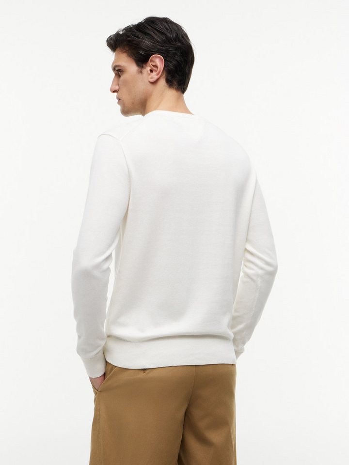 Tommy Hilfiger Rundhalspullover ESSENTIAL COTTON Crewneck Regular Fit Premium Mode – Bild 2 von 5