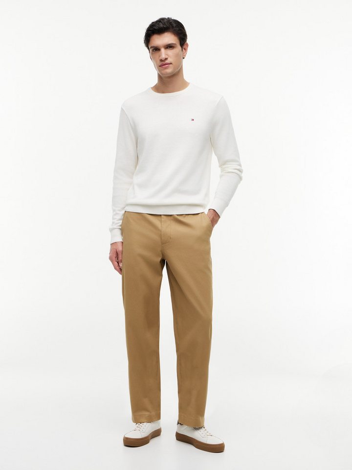 Tommy Hilfiger Rundhalspullover ESSENTIAL COTTON Crewneck Regular Fit Premium Mode – Bild 5 von 5