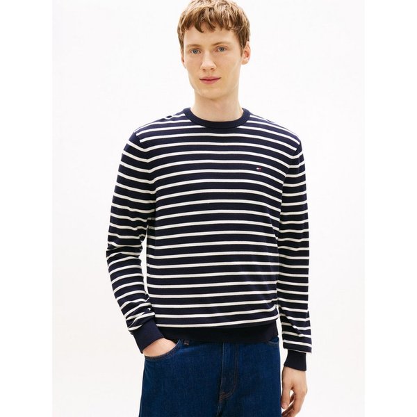 Tommy Hilfiger Rundhalspullover ESSENTIAL COTTON Crewneck Regular Fit Premium Mode
