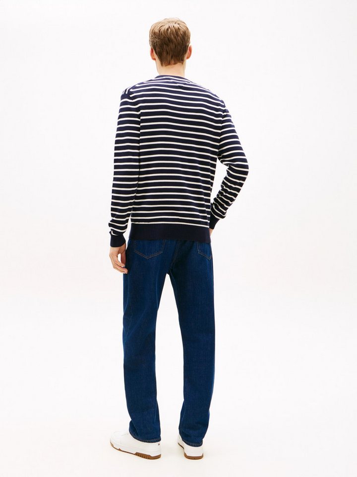 Tommy Hilfiger Rundhalspullover ESSENTIAL COTTON Crewneck Regular Fit Premium Mode – Bild 5 von 5