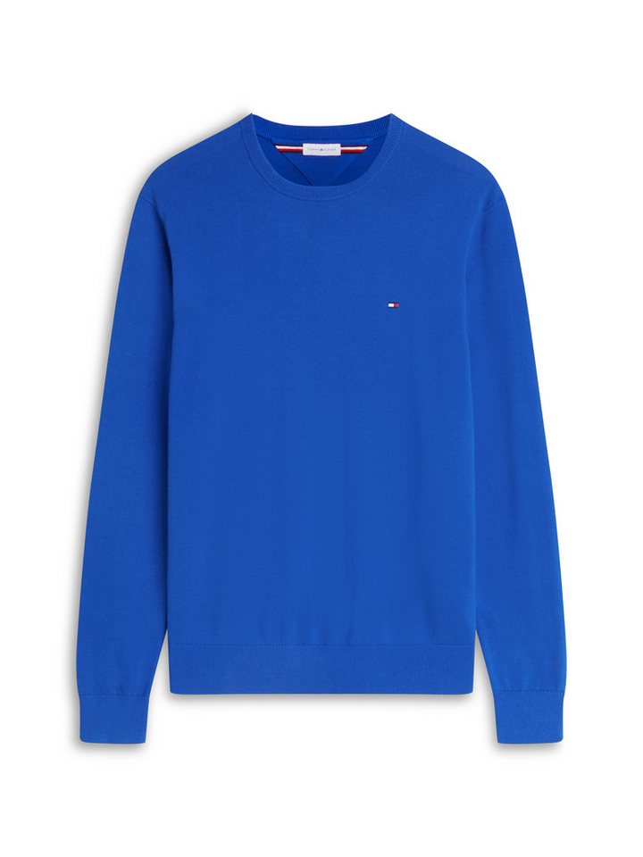 Tommy Hilfiger Rundhalspullover ESSENTIAL COTTON Crewneck Regular Fit Premium Mode – Bild 5 von 5