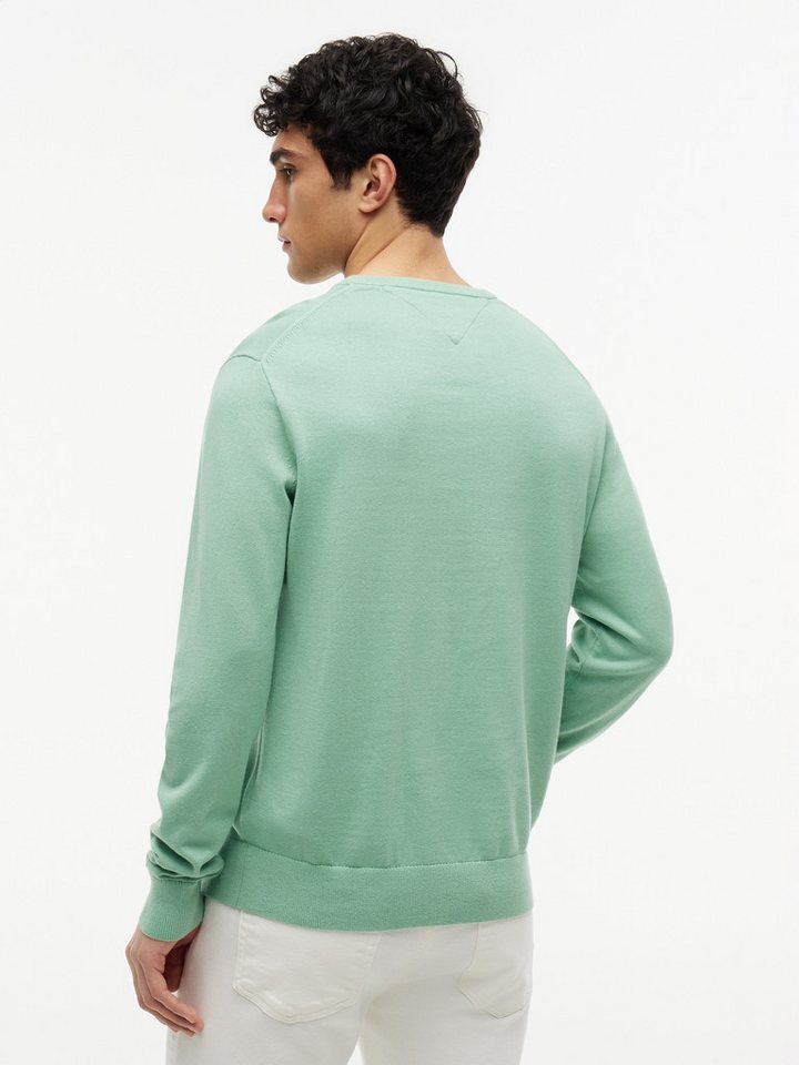 Tommy Hilfiger Rundhalspullover ESSENTIAL COTTON Crewneck Regular Fit Premium Mode – Bild 2 von 5