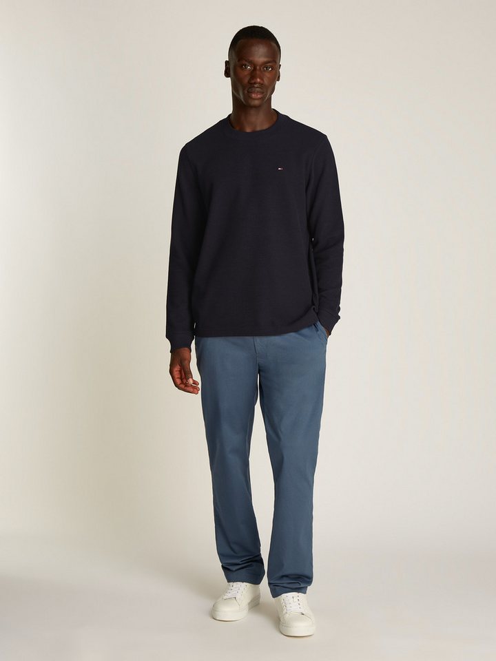 Tommy Hilfiger Rundhalspullover TEXTURED LS TEE mit Rundhalsausschnitt – Bild 3 von 5