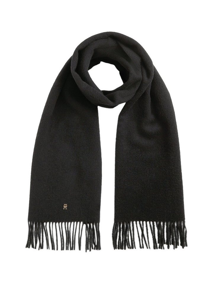 Tommy Hilfiger Schal TH ELEVATED CHIC WOVEN, aus reiner Wolle, mit Fransen – Bild 2 von 4