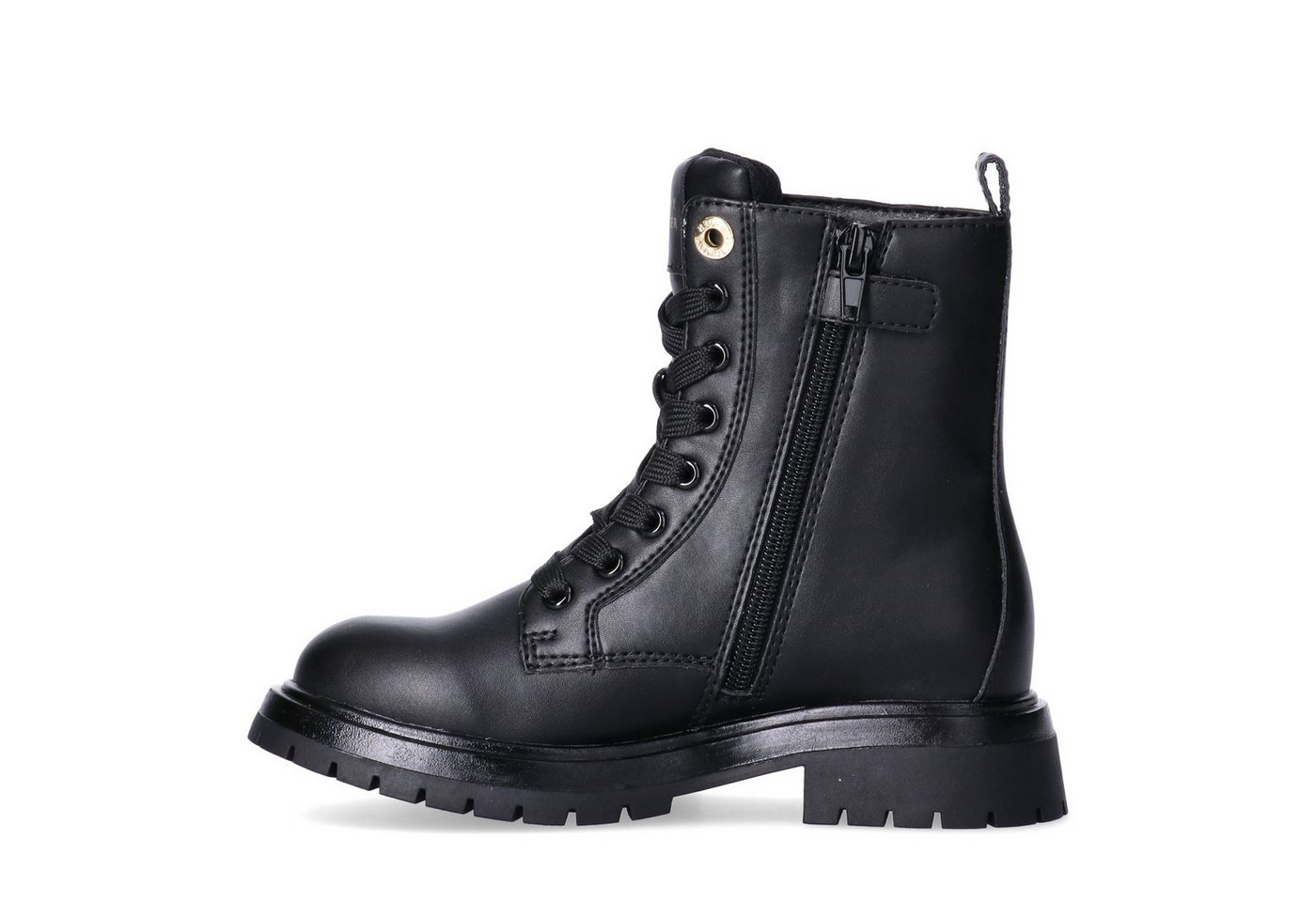Tommy Hilfiger Schnürboots Schnürstiefelette, Logoschriftzug, weit für kräftige Kinderfüße – Bild 5 von 5
