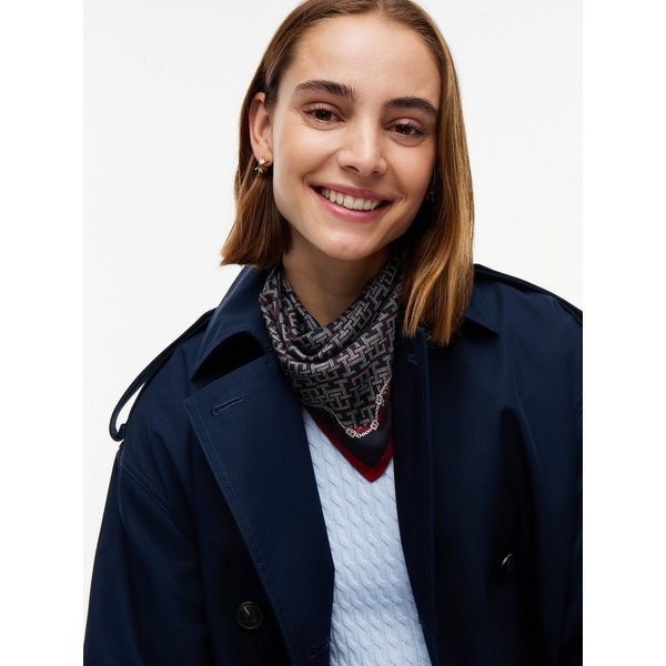 Tommy Hilfiger Seidenschal TMONOGRAM SILK SQUARE, Regular fit mit Monogramprint