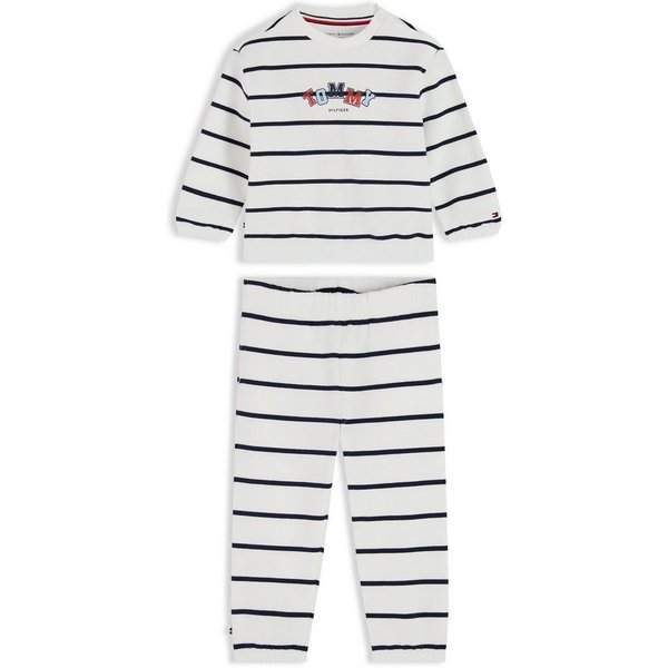Tommy Hilfiger Shirt & Hose (Set, 2-tlg) Sweatqualität, Regular Fit, für Babys