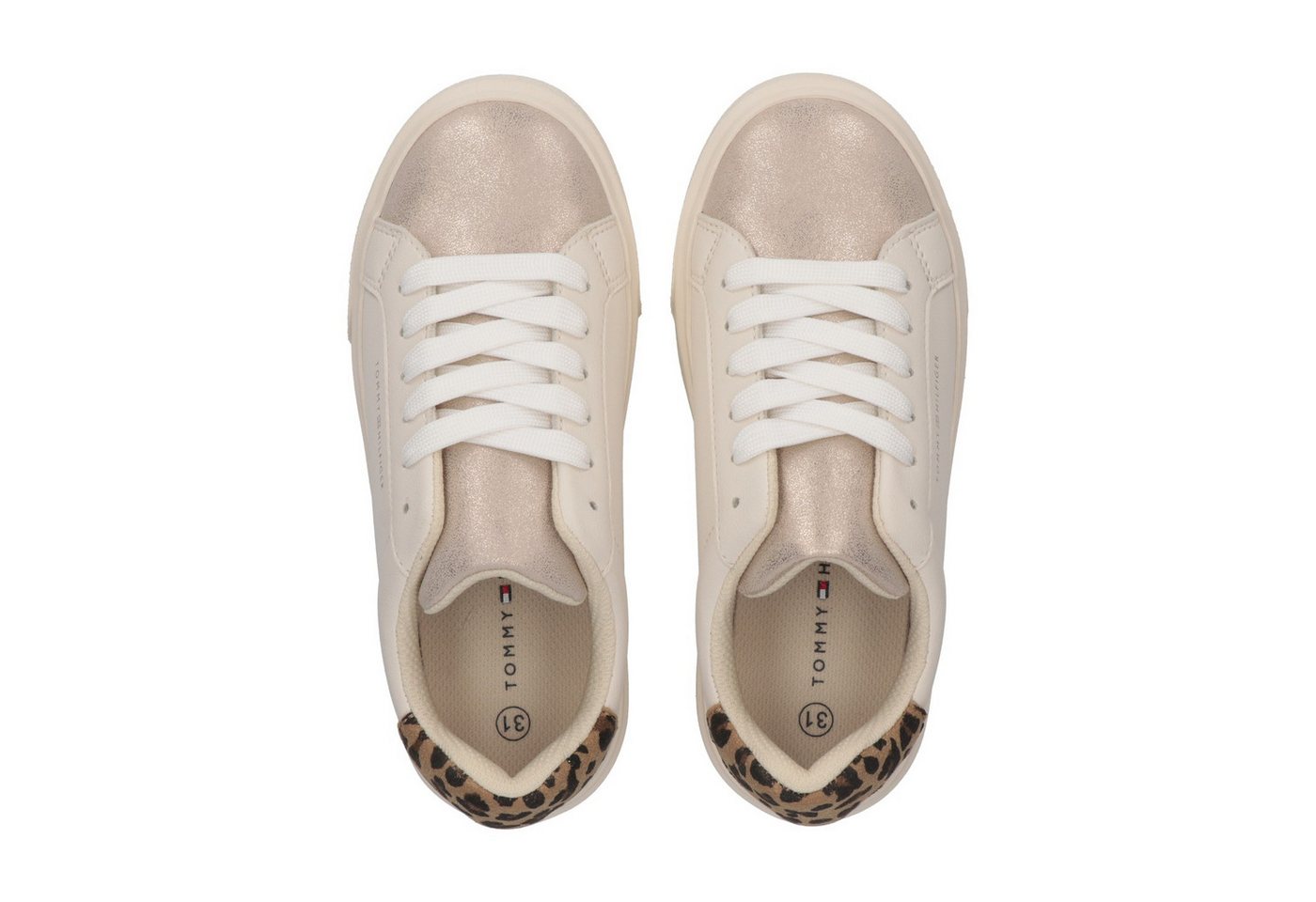 Tommy Hilfiger Sneaker Freizeitschuh, Halbschuh, Schnürschuh mit Kontrastbesätzen – Bild 4 von 5
