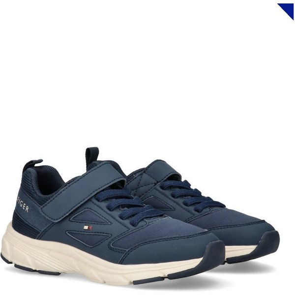 Tommy Hilfiger Sneaker Freizeitschuh, Halbschuh, Slipper mit elastischen Schnürsenkeln